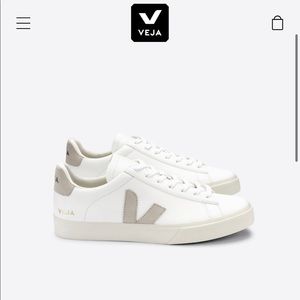 NWT Veja Campo ChromeFree Leather White Natural 40